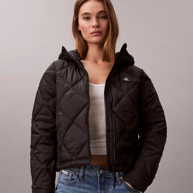 满$100享额外8折！Calvin Klein 短款羽绒服