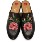 Gucci 17春季新款玫瑰刺绣乐福鞋拖鞋 $750(约