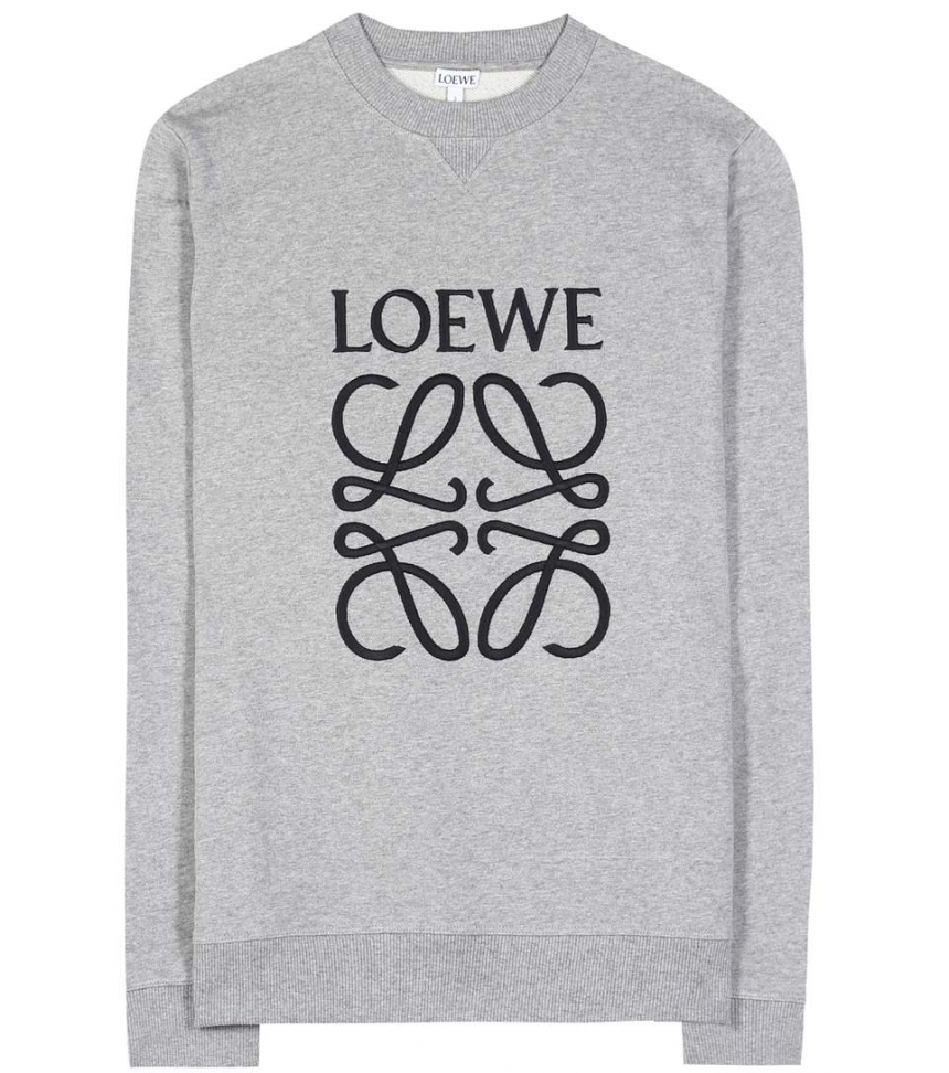 博主同款 loewe 经典 logo 图案棉质卫衣$490(约3359元)