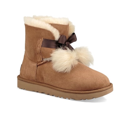 ugg australia gita 17年冬季新款毛毛球雪地靴$109.99(约763元)