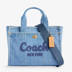 Coach 蔻驰 Cargo 26 牛仔小号托特包