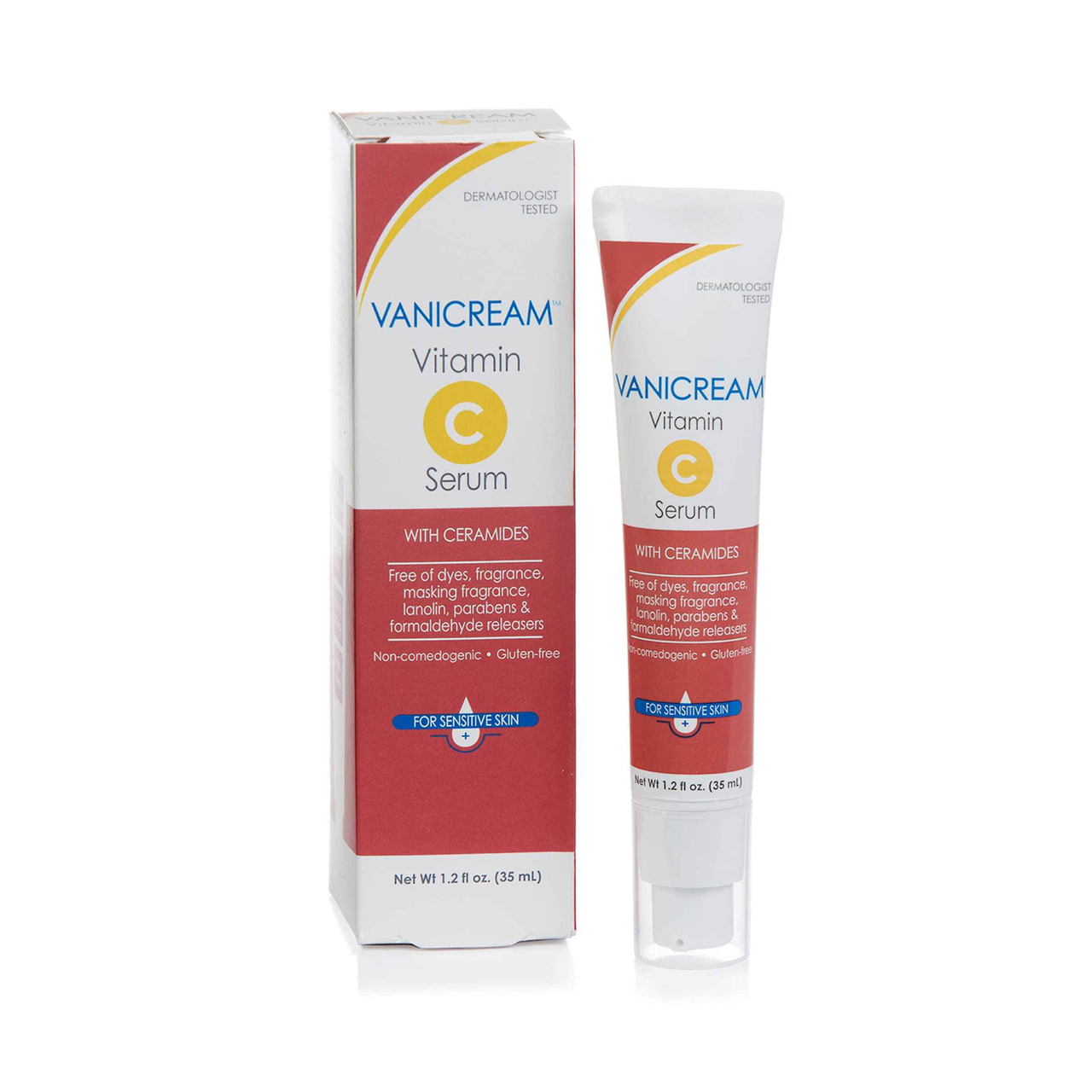 【含税直邮】Vanicream 面部精华 不堵塞毛孔 pH平衡 敏感肌肤 维生素C 35ml 1件装