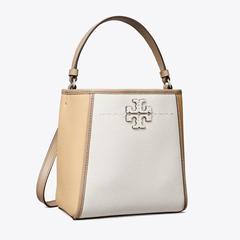 Tory Burch 汤丽柏琦 McGraw 小号拼色水桶包