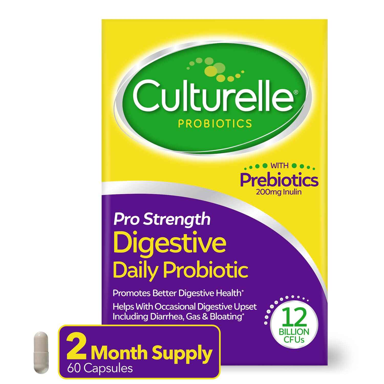 Culturelle 康萃乐 消化营养补充剂 帮助消化健康 60粒装 无味