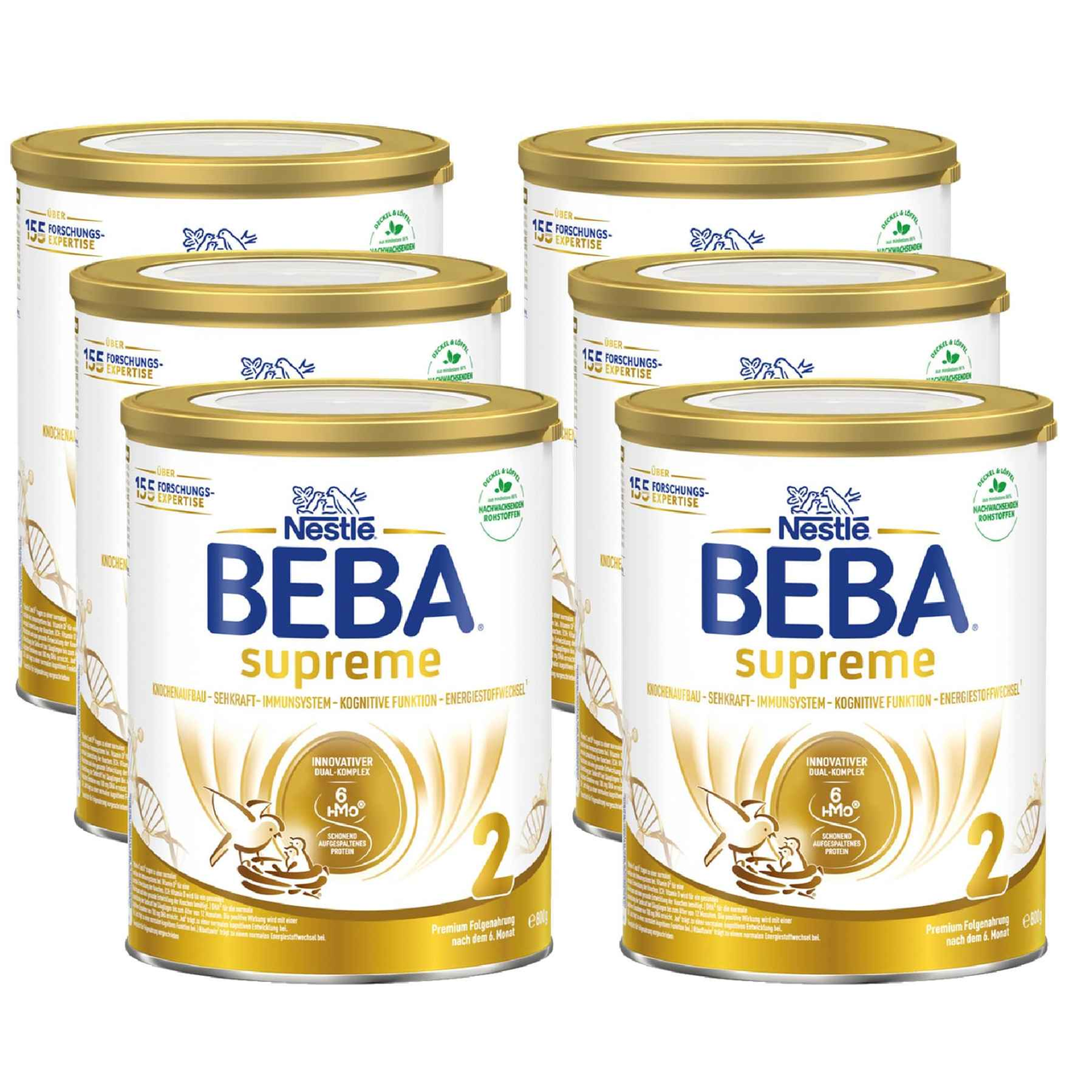 【含税直邮】Nestlé BEBA 雀巢贝巴 SUPREME 2段婴儿后续奶粉 (6 x 800g)