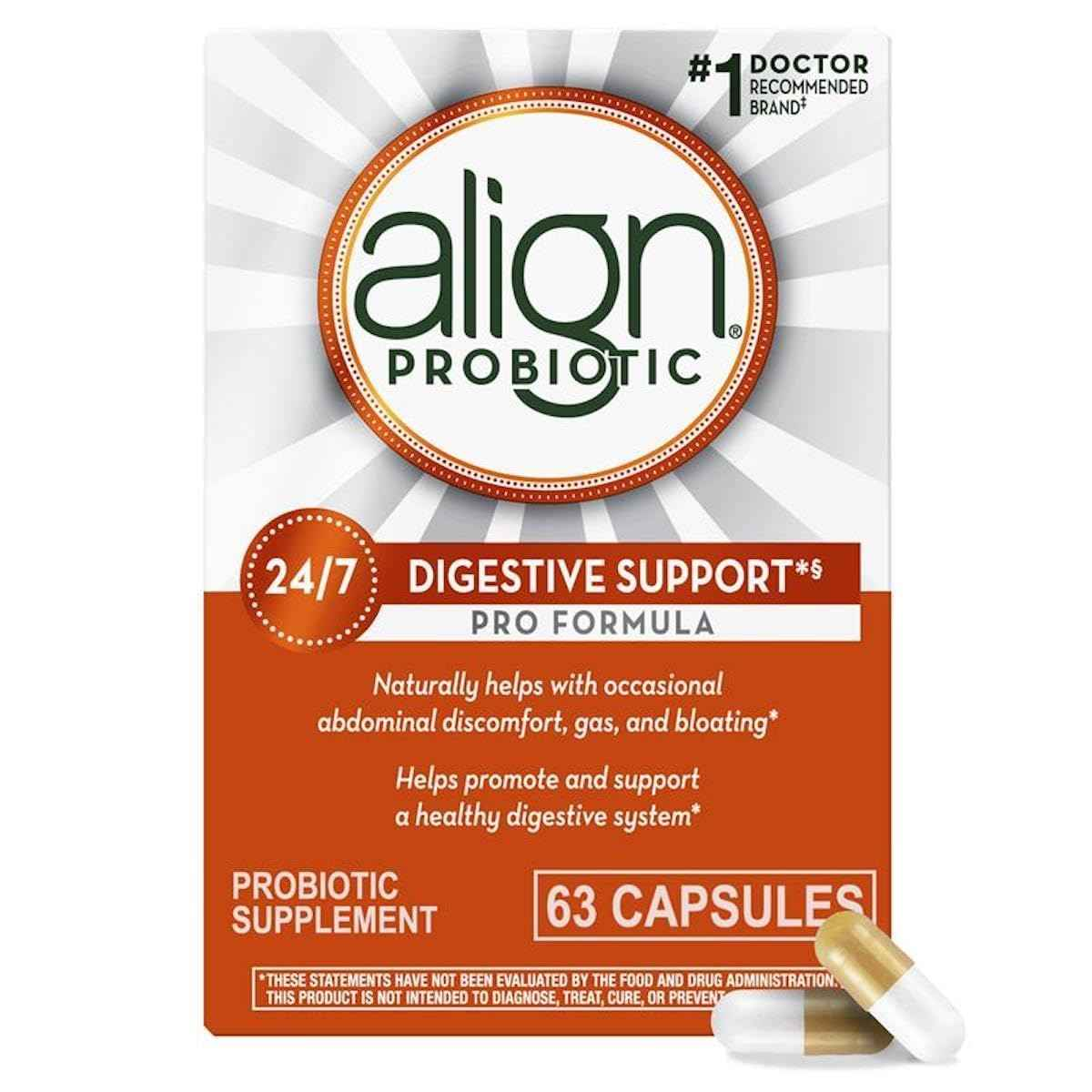 【含税直邮】Align 益生菌营养补充剂 支持消化健康 63粒盒
