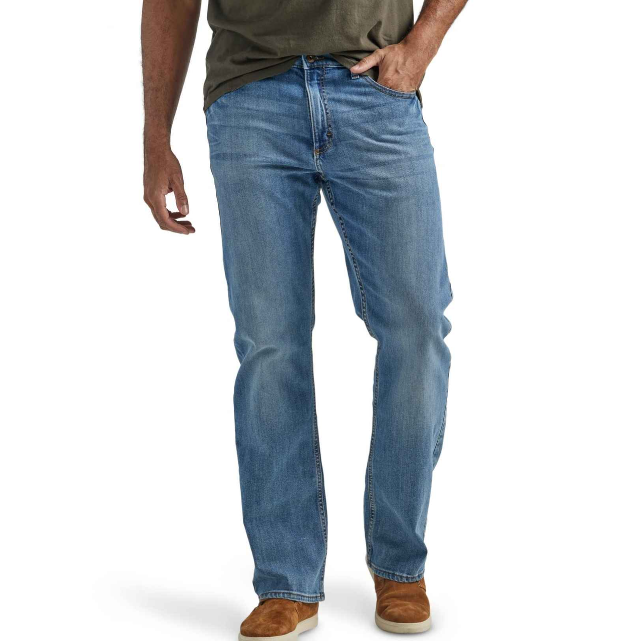 【含税直邮】Wrangler Authentics 男式宽松版型牛仔裤
