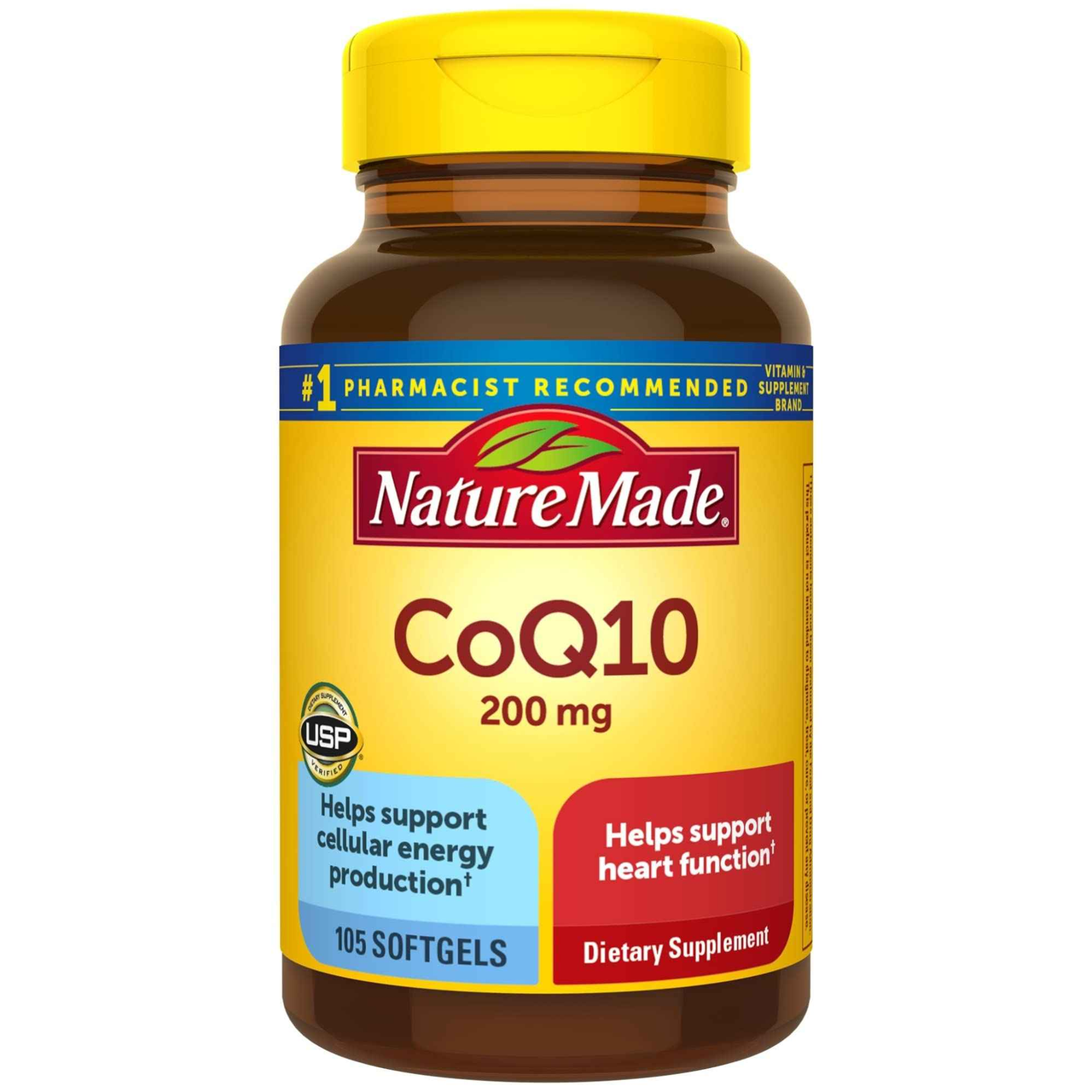Nature Made 辅酶Q10营养补充剂 有助心脏健康 每瓶105粒软胶囊