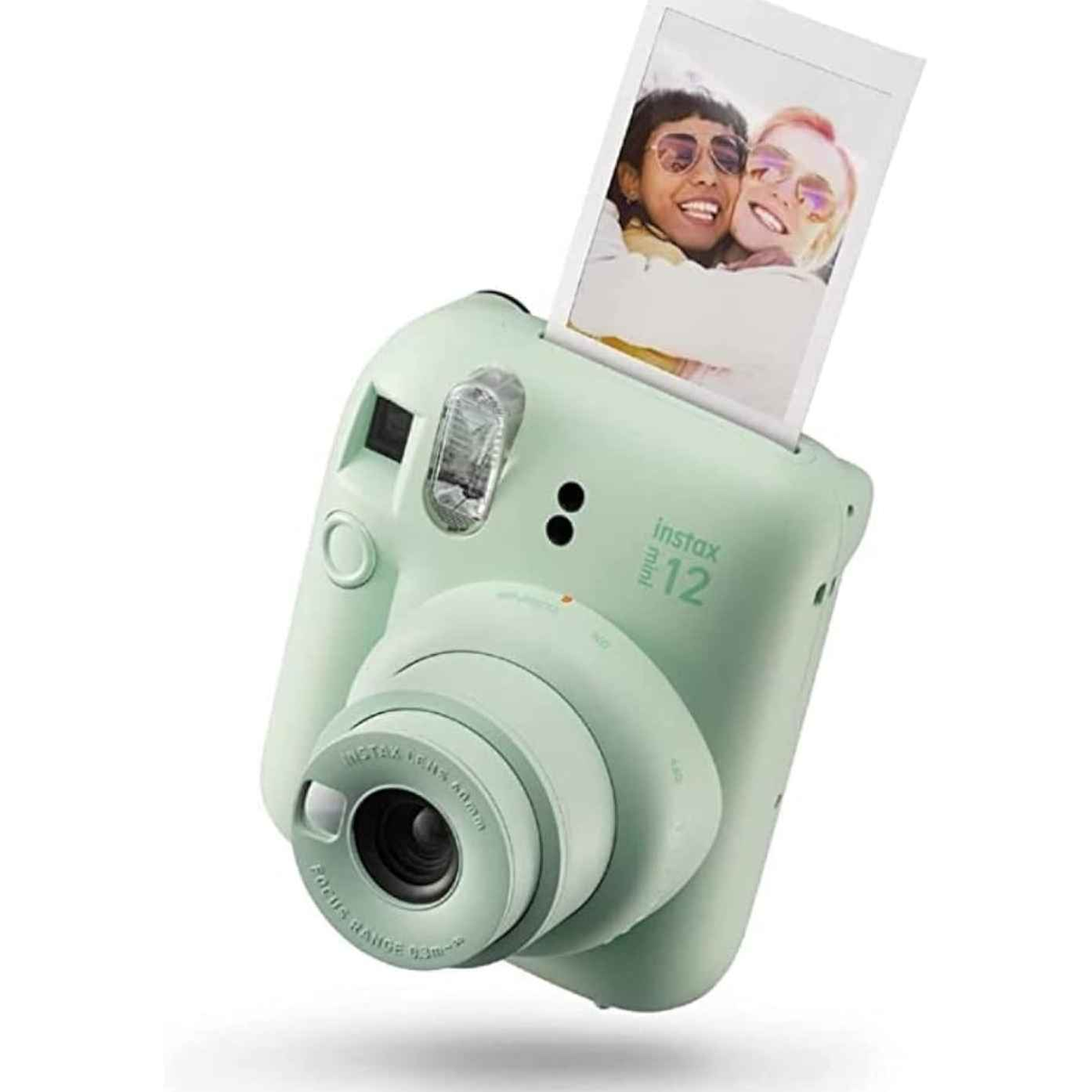 【含税直邮】instax mini 12 即时胶片相机，使用内置自拍镜头自动曝光，薄荷绿