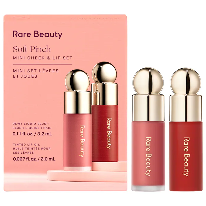 Rare Beauty 迷你腮红液+唇釉套装