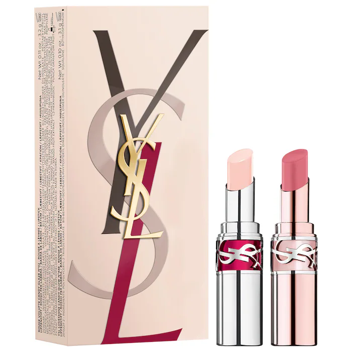 YSL 圣罗兰粉管+银管唇膏套装 价值$84