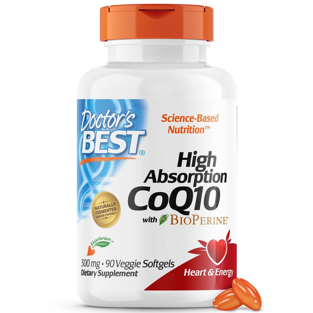 【含税直邮】Doctor's BEST 辅酶Q10营养补充剂 有助心血管健康 90粒软胶囊装