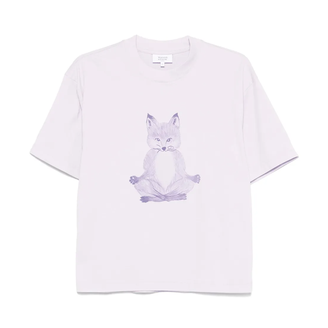 定价优势！Maison Kitsune 瑜伽狐狸紫色T恤