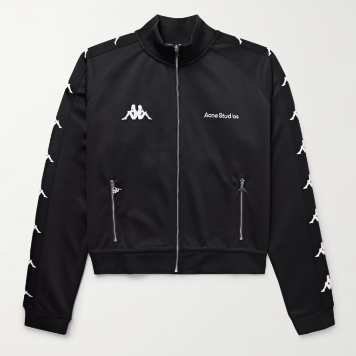 李硕珉同款！ACNE STUDIOS x KAPPA 联名款黑色运动夹克外套