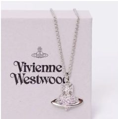 Vivienne Westwood 紫心闪钻项链