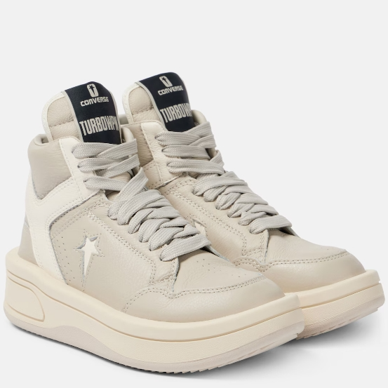RICK OWENS x Converse 匡威联名款灰色厚底运动鞋