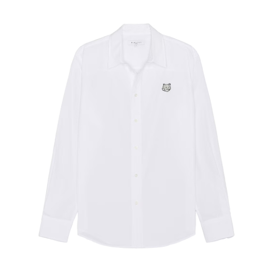 Maison Kitsune 白色狐狸头衬衫