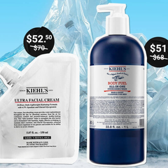 Kiehl's 科颜氏美网：大容量/补充装护肤洗护热卖