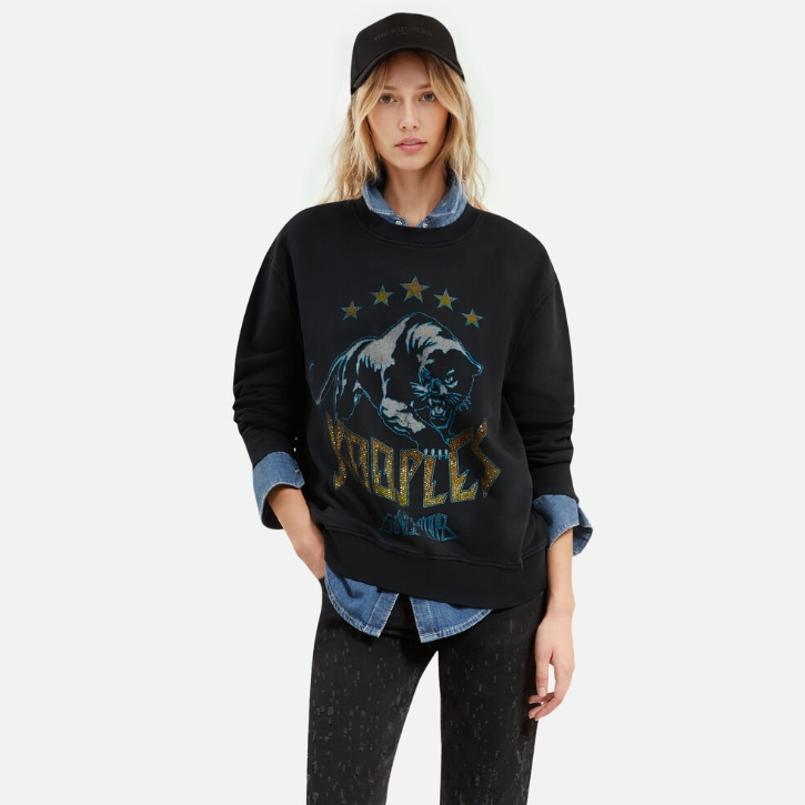 The Kooples 黑色印花卫衣