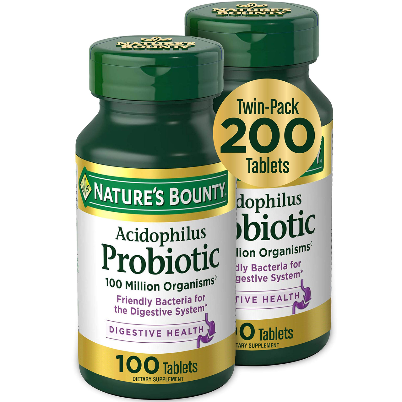 【含税直邮】Nature's Bounty 益生元膳食补充剂 200片