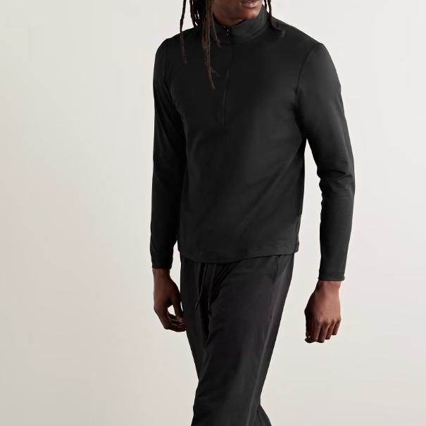 LULULEMON 修身弹力针织半拉链上衣
