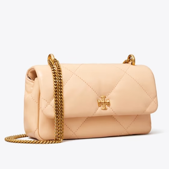 Tory Burch 汤丽柏琦新款 MINI KIRA 大菱格链条包