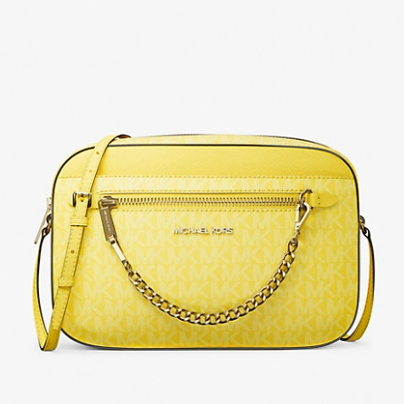 Michael Kors  Jet Set 大号Logo橙子相机包
