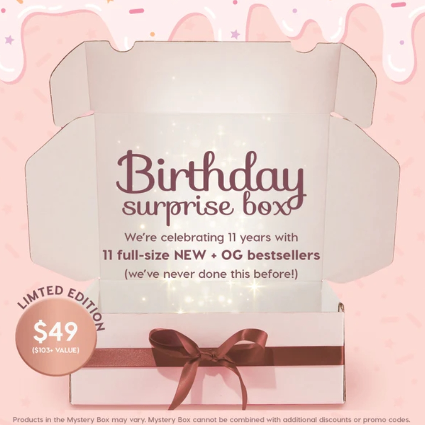 上新！ColourPop 卡拉泡泡 11岁生日神秘美妆礼盒 价值$103