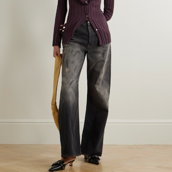 ACNE STUDIOS 2021 低腰阔腿牛仔裤