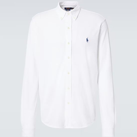 POLO RALPH LAUREN 拉夫劳伦棉质牛津白色衬衫