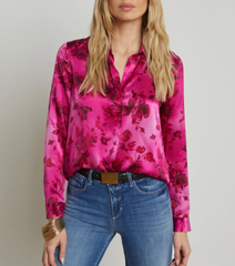 L'AGENCE Tyler 真丝衬衫