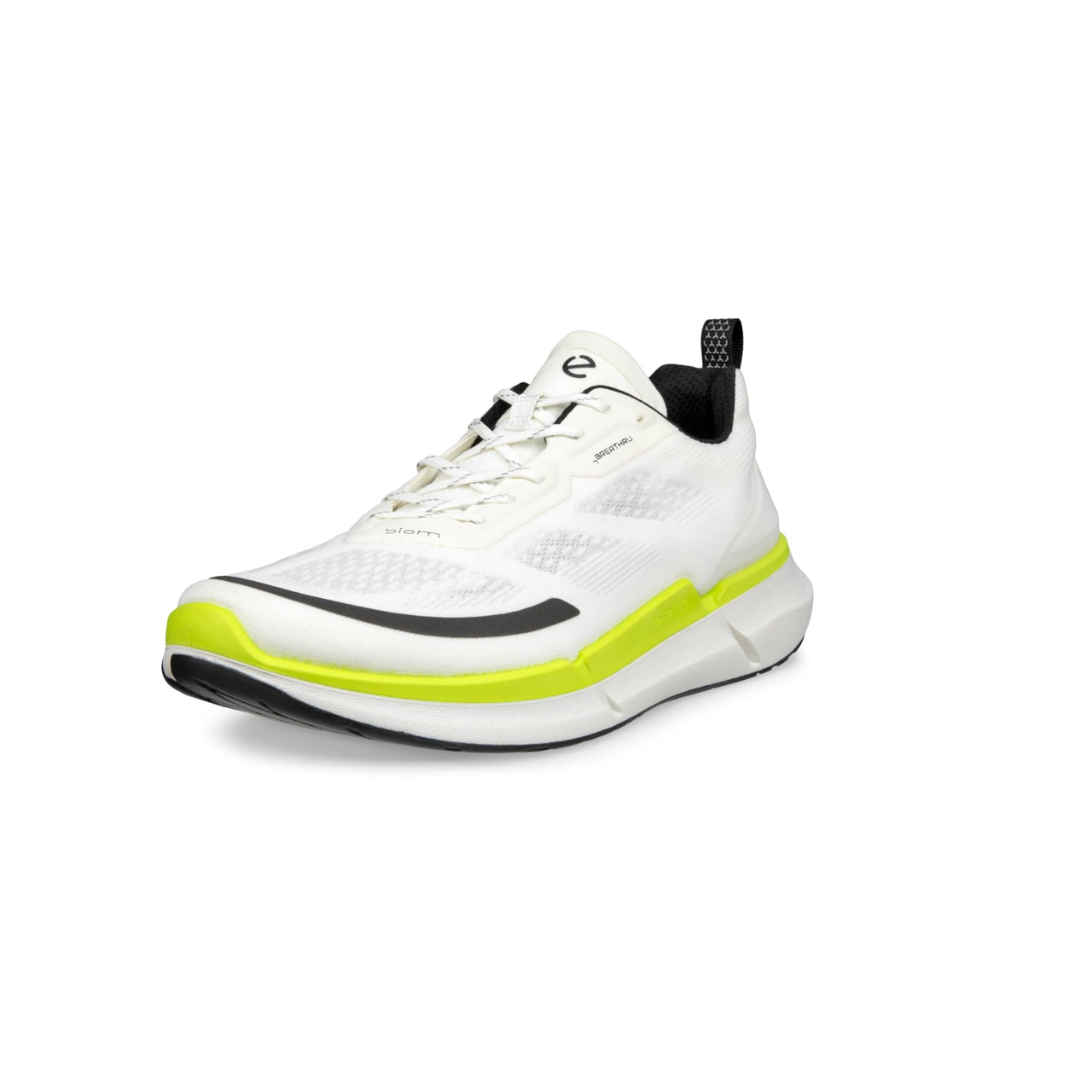 【含税直邮】ECCO 男式 Biom 2.2 织物交叉训练鞋, 白色/青柠色
