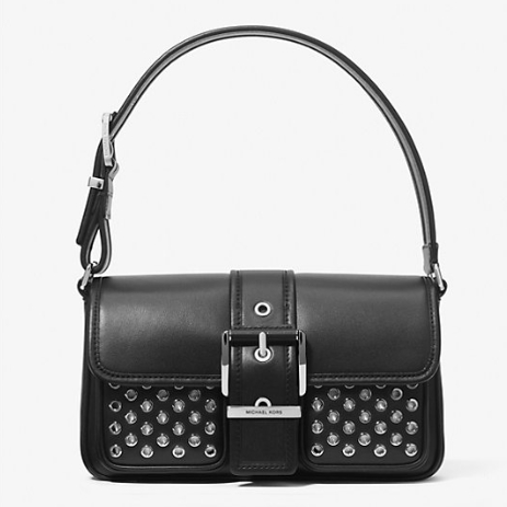 Michael Kors Colby 中号带孔眼皮革单肩包