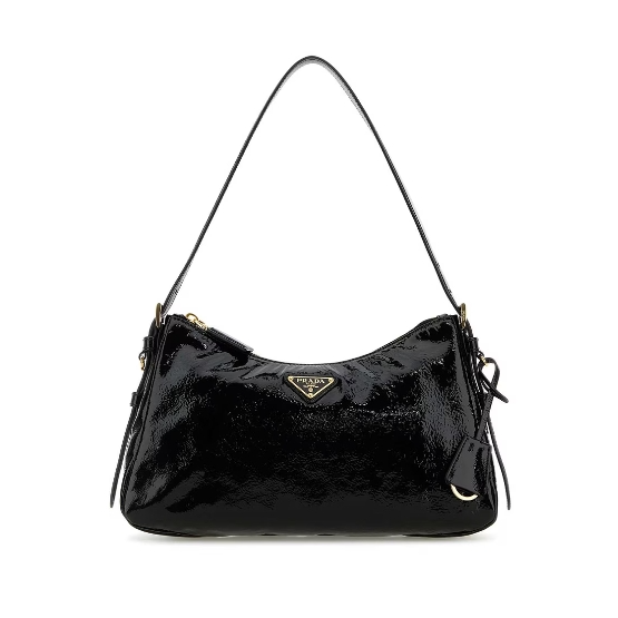 PRADA 漆面皮革迷你手袋