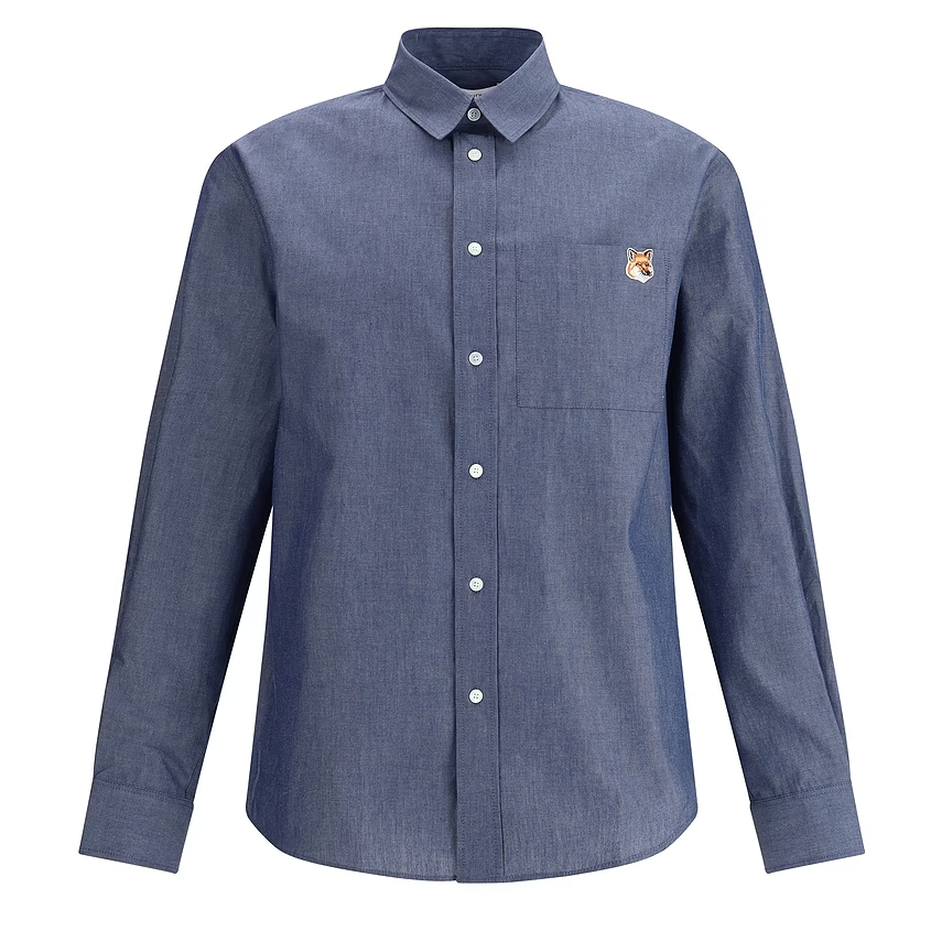 MAISON KITSUNÉ 小狐狸刺绣衬衫