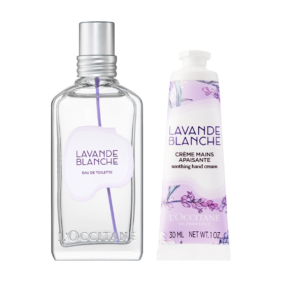 L'OCCITANE 白色薰衣草淡香氛套装 淡香氛50ml+ 润手霜30ml