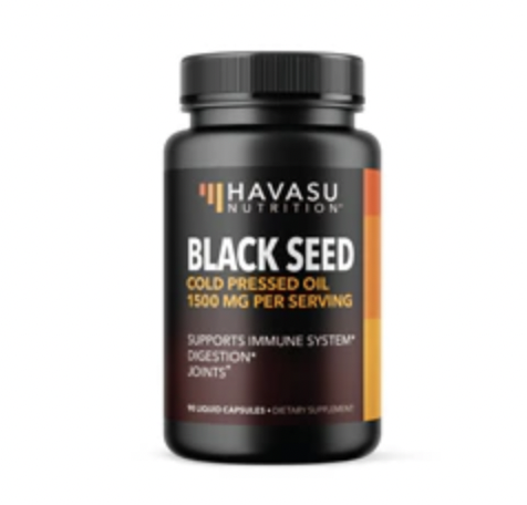 Havasu Nutrition 黑籽油 1500 毫克，90粒液态胶囊