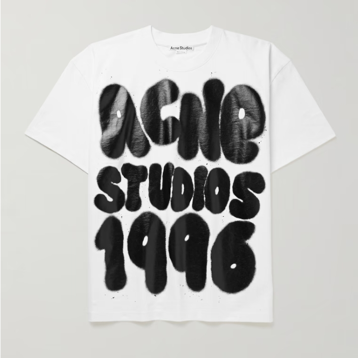 朱志鑫同款 ACNE STUDIOS Oversized 印花T恤