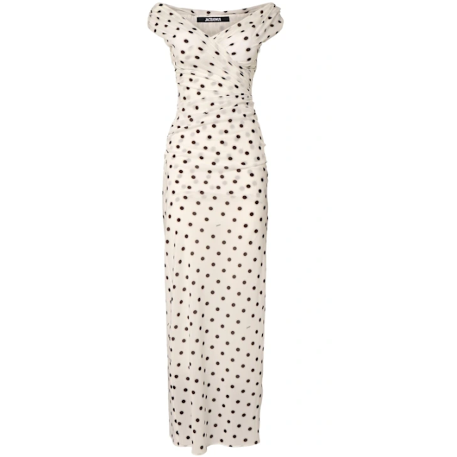 Jacquemus La Robe Rita Longue 波点连衣裙9