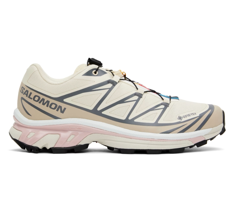 Salomon 灰白色 XT-6 GORE-TEX 运动鞋