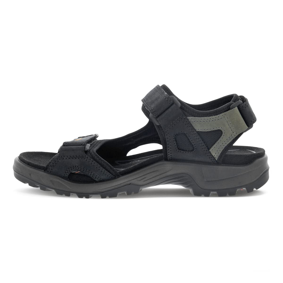 【含税直邮】ECCO 爱步 男性 尤卡坦 运动凉鞋 BlackMoleBlack Oil Nubuck 尺码6-6.5