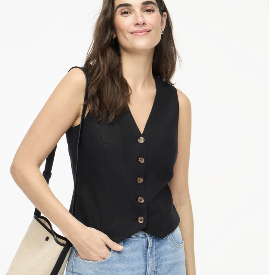 J.CREW 亚麻背心
