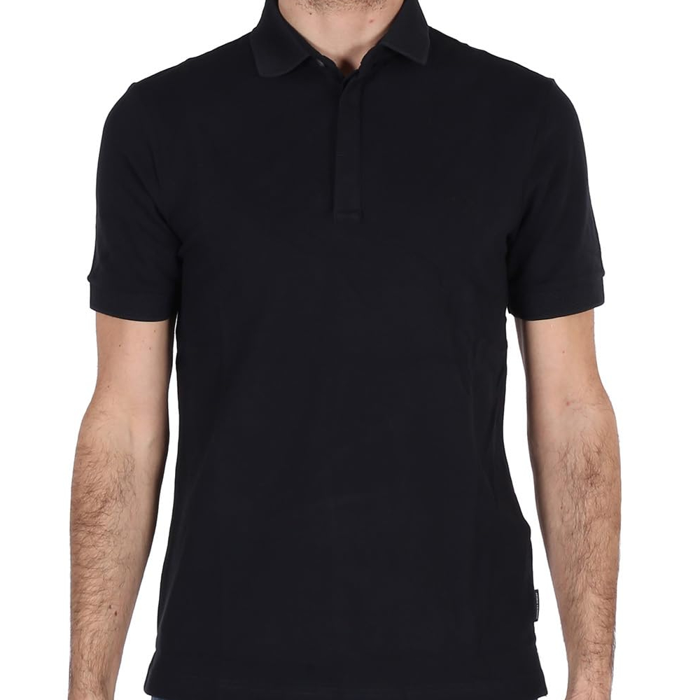 【含税直邮】Armani Exchange 男式优雅 Polo 衫, 蓝色