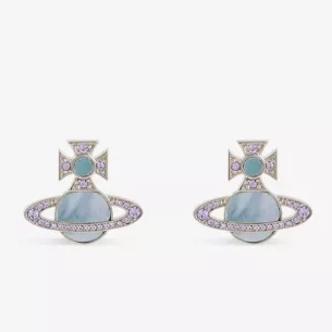 Vivienne Westwood 西太后 冰蓝土星耳钉