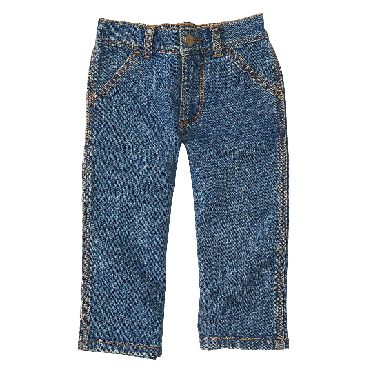【含税直邮】Carhartt 男婴和幼儿水洗工装裤,Medium Wash,4T