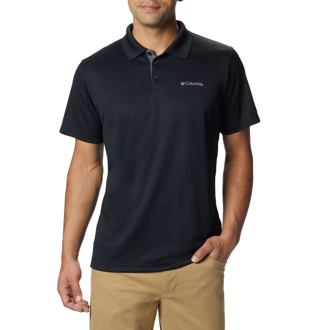 【含税直邮】Columbia 男式 polo衫 Utilizer Polo 有领  Black 尺码Medium