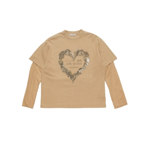 ACNE STUDIOS 分层式印花T恤