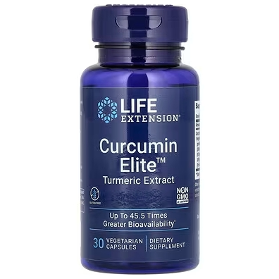 满额8折！Life Extension, 姜黄素精华姜黄提取物，30 粒素食胶囊
