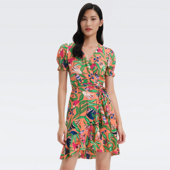 DVF Emilia 印花连衣裙 短款