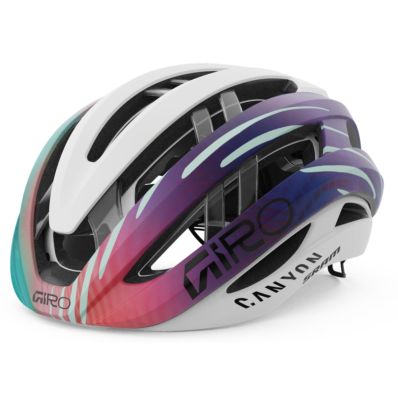 【含税直邮】Giro Aries 球形成人公路自行车头盔 - 哑光白木炭灰,大号(59-63 厘米)